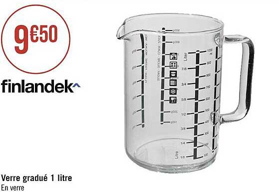 verre gradué 1 litre finlandek