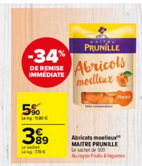 abricots moelleux maitre prunille