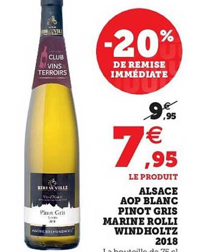 alsace aop blanc pinot gris marine rolli windholtz 2018