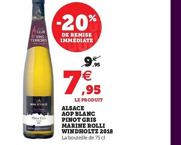 alsace aop blanc pinot gris marine rolli windholtz 2018