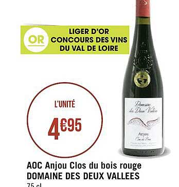 aoc anjou clos du bois rouge domaine des deux vallées