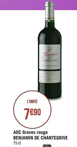 aoc graves rouge benjamin de chantegrive