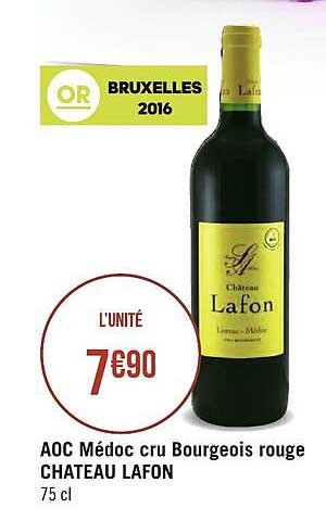 aoc médoc cru bourgeois rouge château lafon