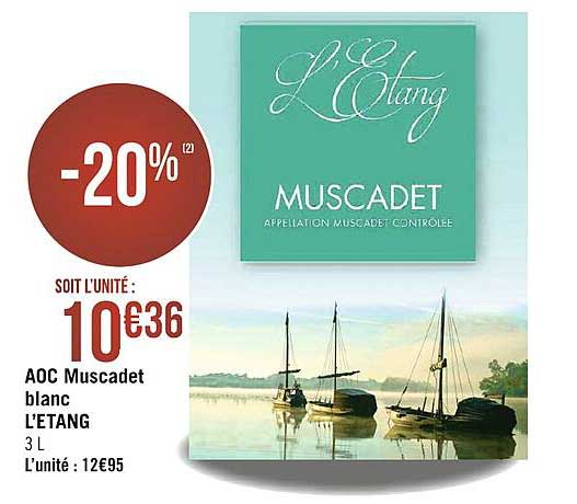 Aoc Muscadet Blanc L'étang