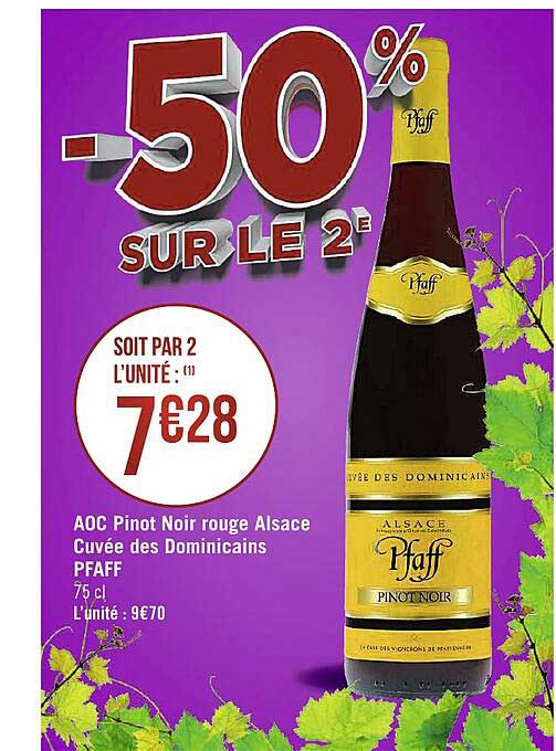aoc pinot noir rouge alsace cuvée des dominicains pfaff