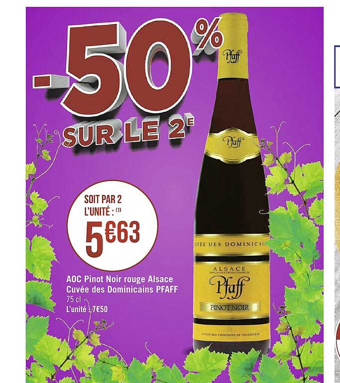aoc pinot noir rouge alsace cuvée des dominicains pfaff