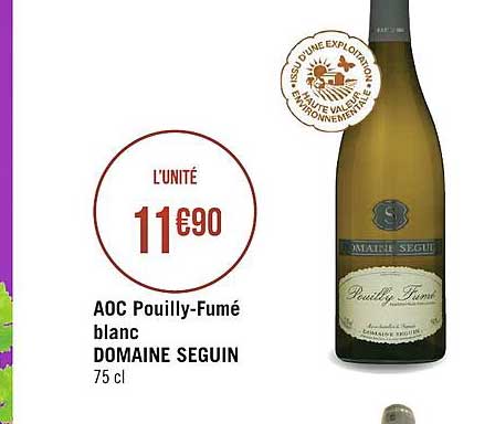 aoc pouilly-fumé blanc domaine seguin