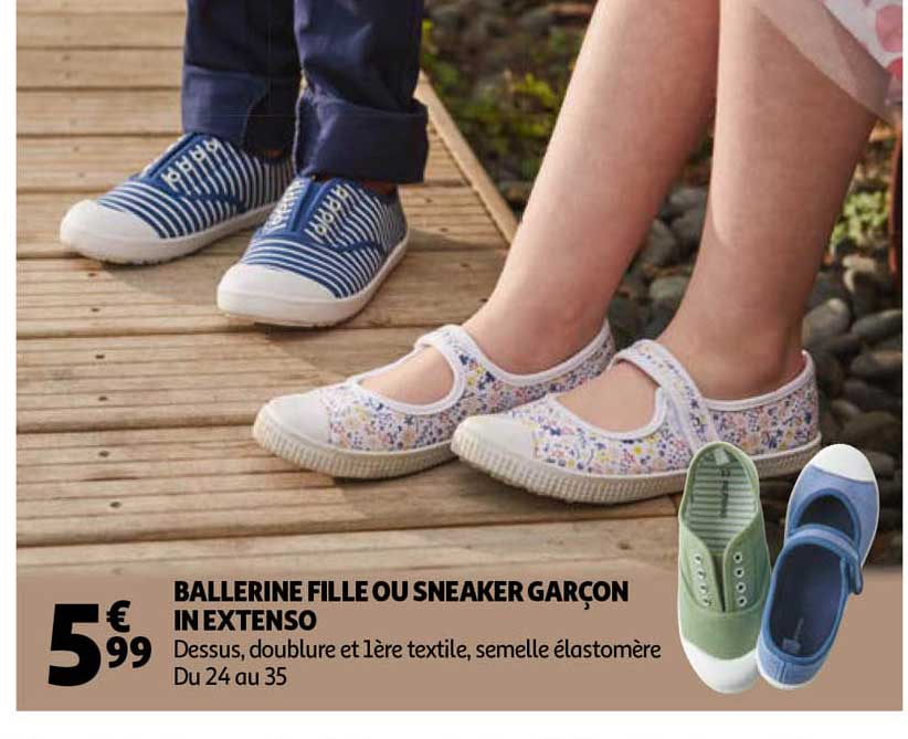 ballerine fille ou sneaker garçon in extenso