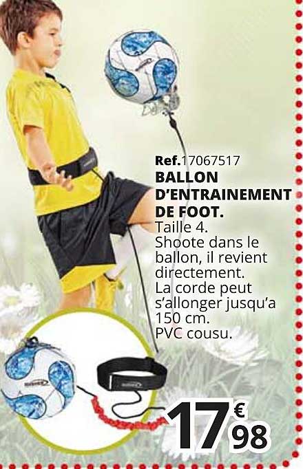 ballon d'entrainement de foot
