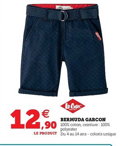 bermuda garçon lee cooper