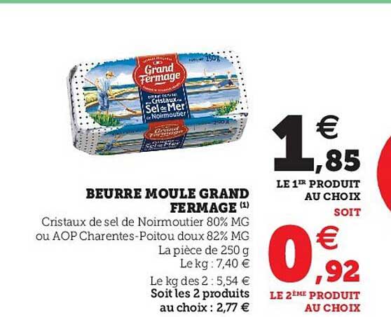 beurre moulé grand fermage