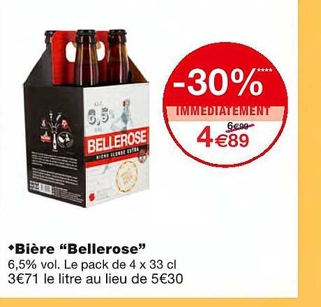 Bière "bellerose"