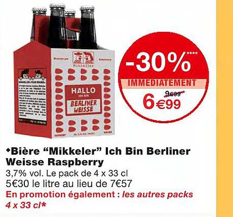 bière "mikkeler" ich bin berliner weisse raspberry