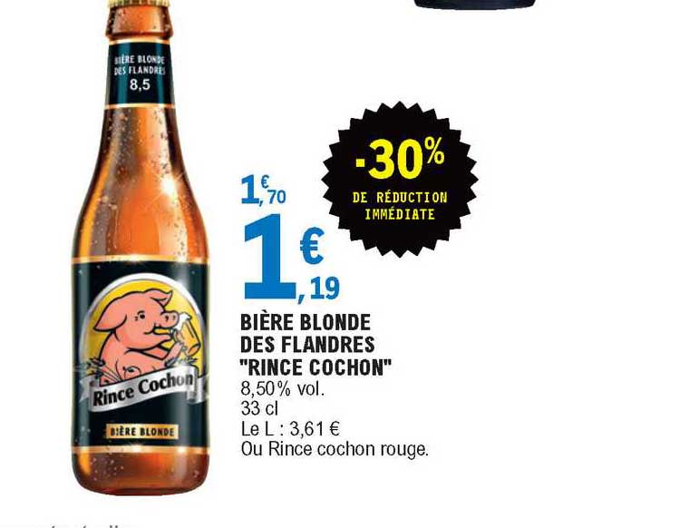 bière blonde des flandres "rince cochon"