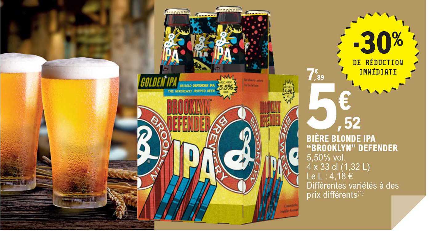 bière blonde ipa "brooklyn" defender