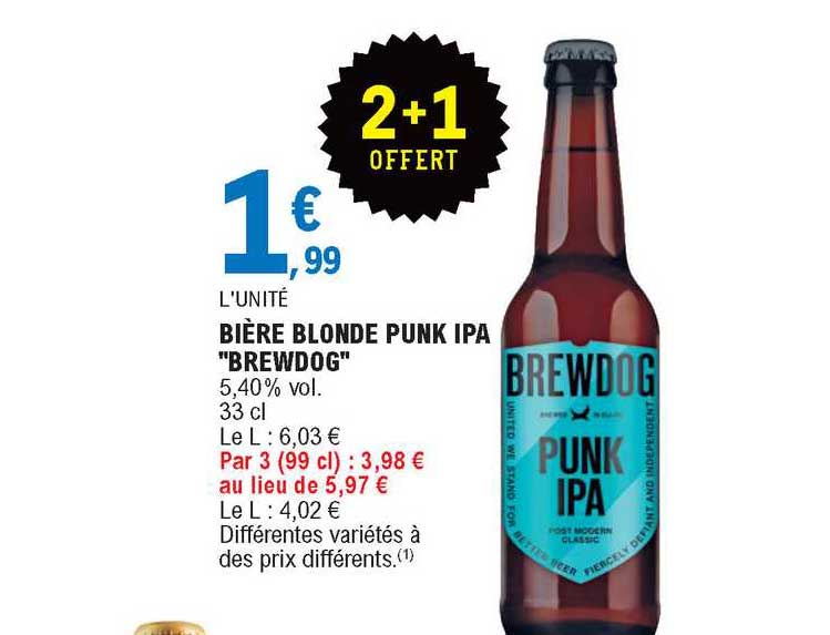 bière blonde punk ipa "brewdog"