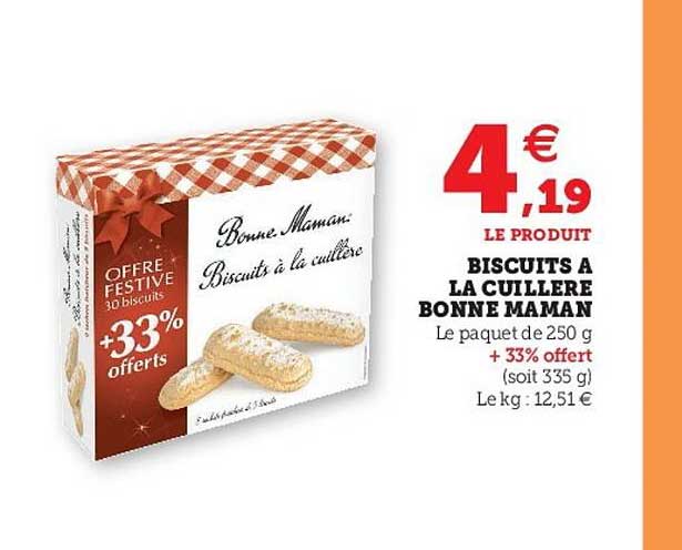 biscuits à la cuillère bonne maman