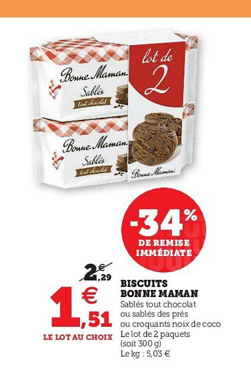 biscuits bonne maman