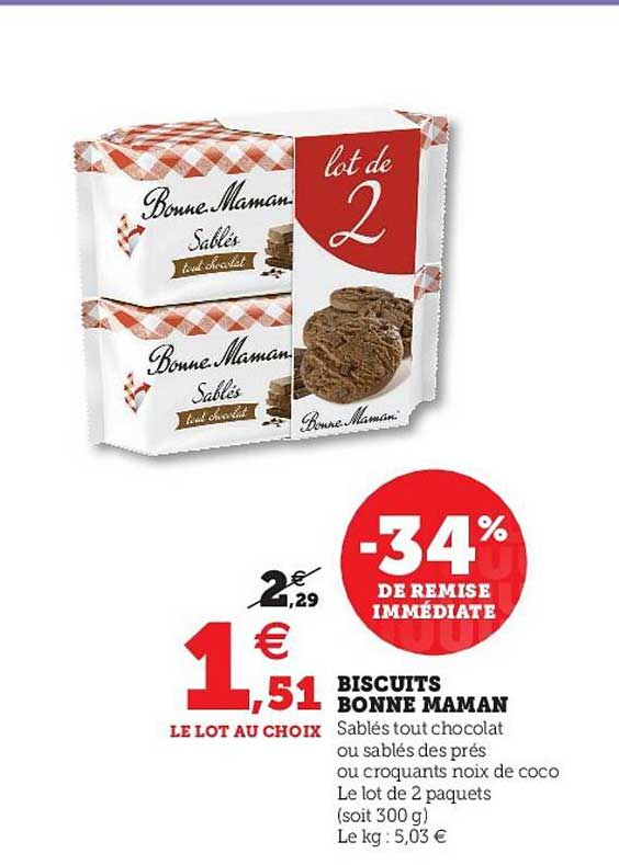 biscuits bonne maman