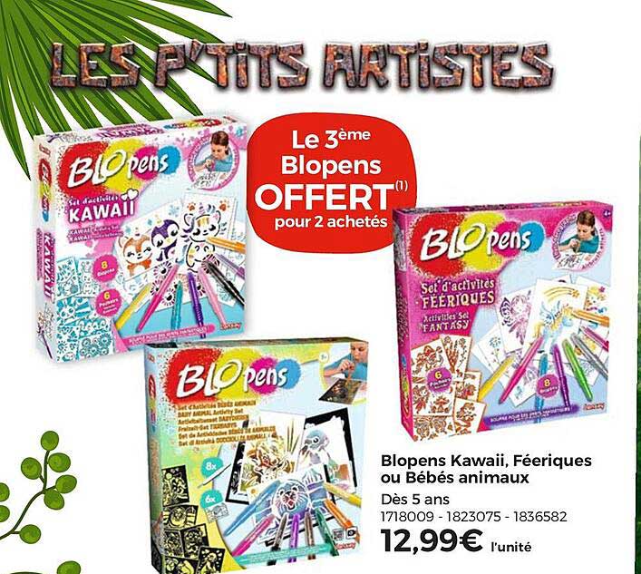 blopens kawaii, féeriques ou bébés animaux