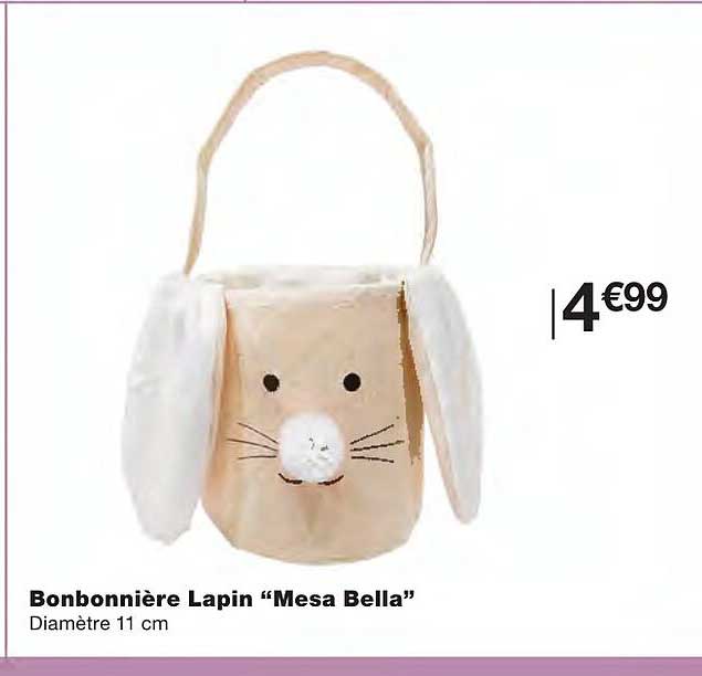 Bonbonnière Lapin "mesa Bella"