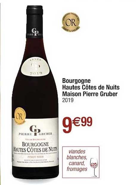bourgogne haute côtes de nuits maison pierre gruber