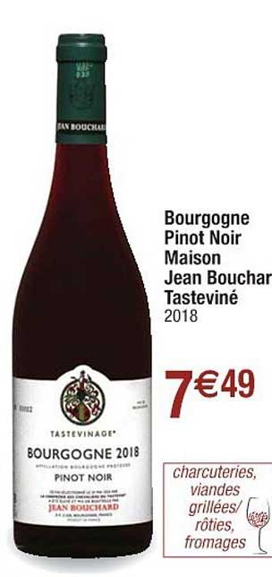 bourgogne pinot noir maison jean bouchar tasteviné