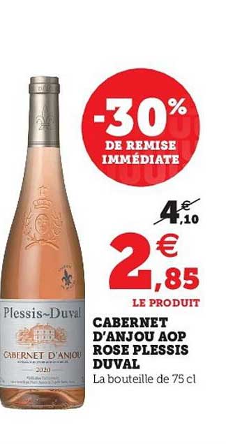 cabernet d'anjou aop rose plessis duval