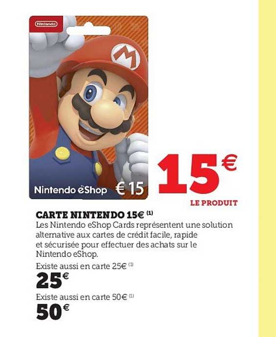 Carte Nintendo