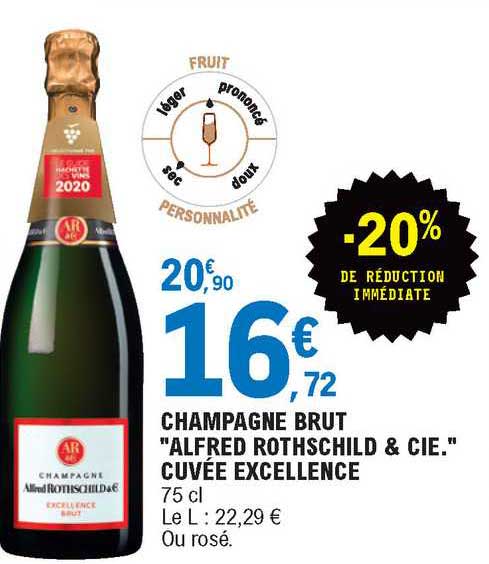 champagne brut "alfred rothschild & cie" cuvée excellence
