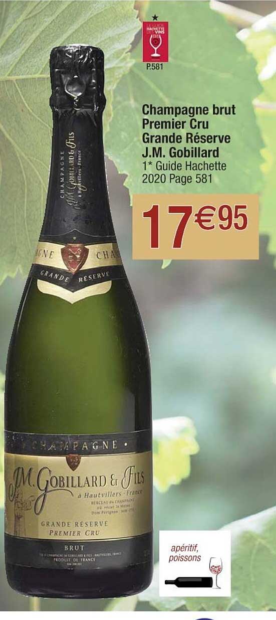 champagne brut premier cru grande réserve j.m. gobillard