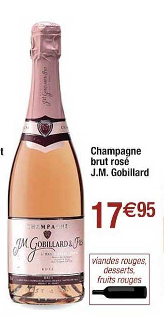 champagne brut rosé j.m. gobillard