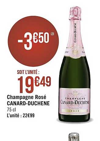 Champagne Rosé Canard-duchêne
