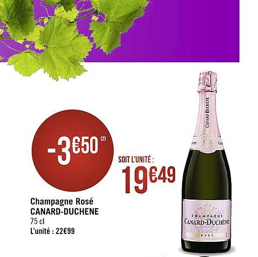 champagne rosé canard-duchêne