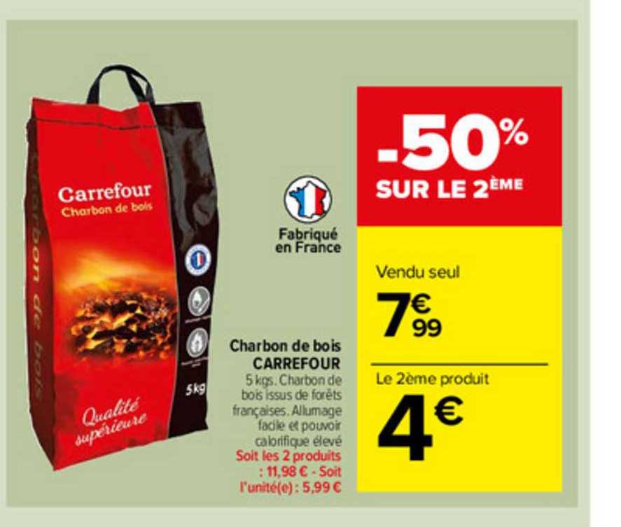 Charbon De Bois Carrefour