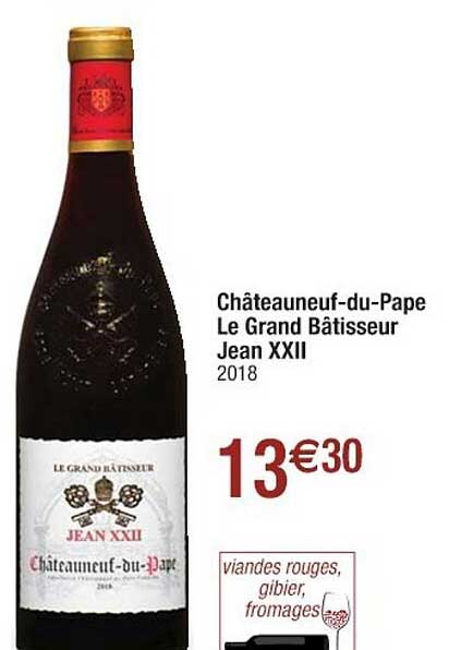 Châteauneuf-du-pape Le Grand Bâtisseur Jean Xxii