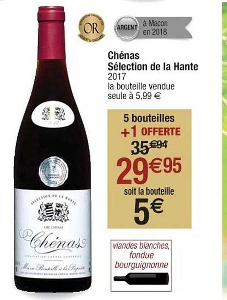 chénas sélection de la hante 2017