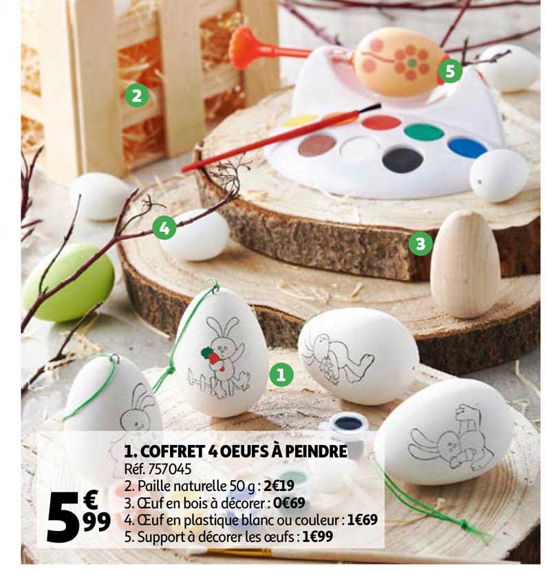 Coffret 4 Oeufs à Peindre