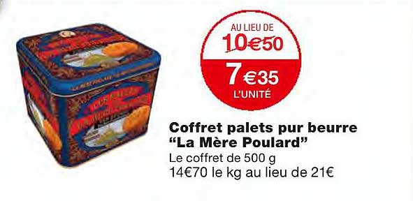 coffret palets pur beurre "la mère poulard"