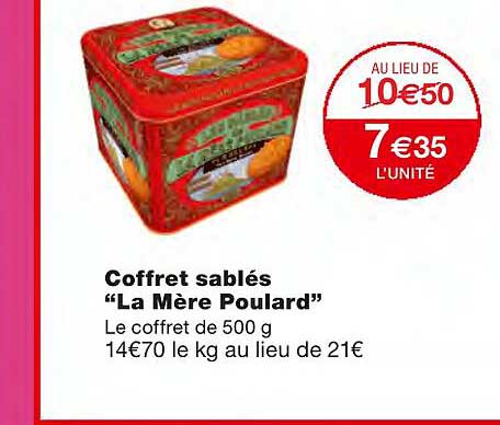 coffret sablés "la mère poulard"