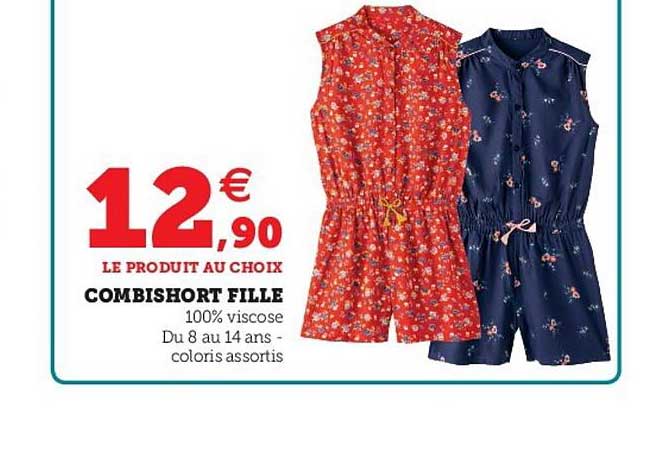 Combishort Fille