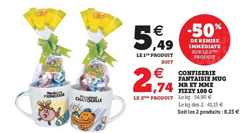 confiserie fantaisie mug mr et mme fizzy 100 g