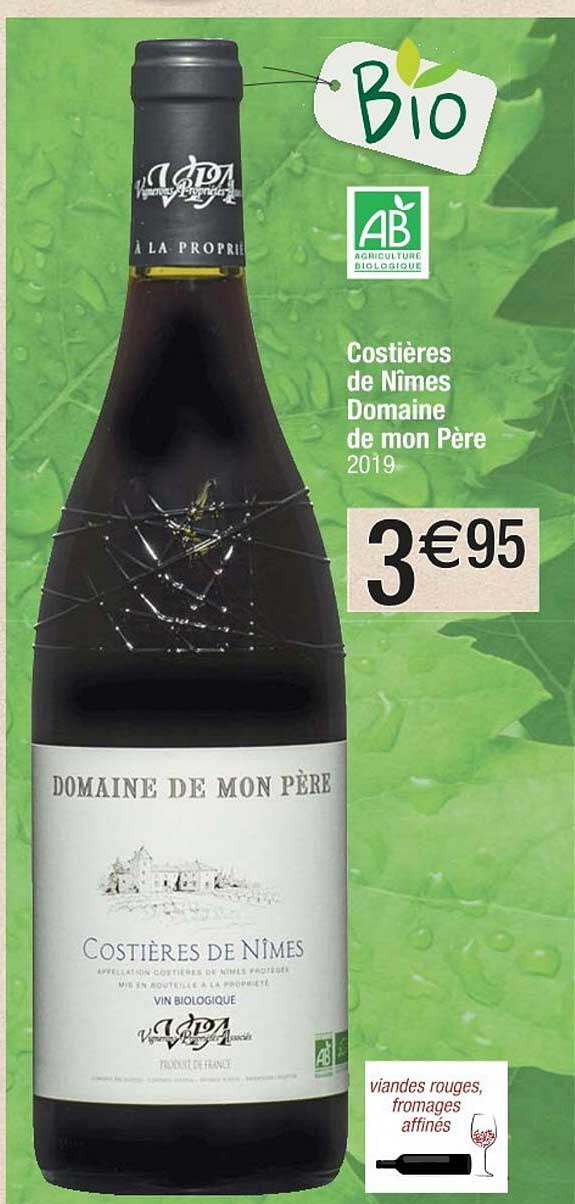 costières de nimes domaine de mon père 2019