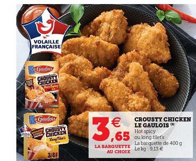 crousty chicken le gaulois
