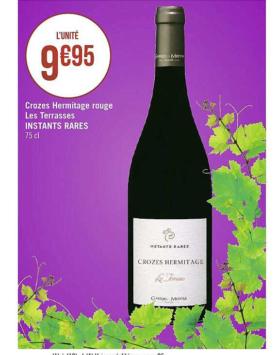 crozes hermitage rouge les terrasses instants rares