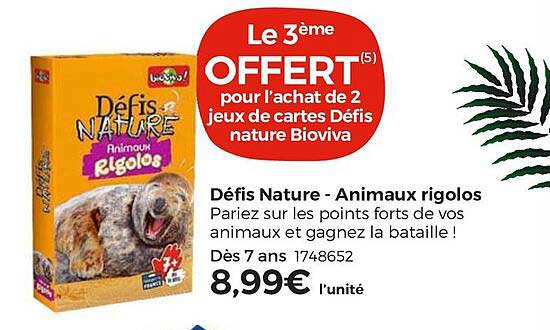 défis nature - animaux rigolos