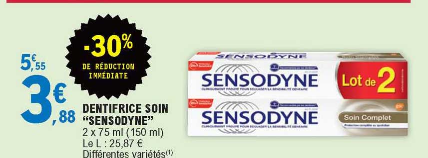 Dentifrice Soin "sensodyne"