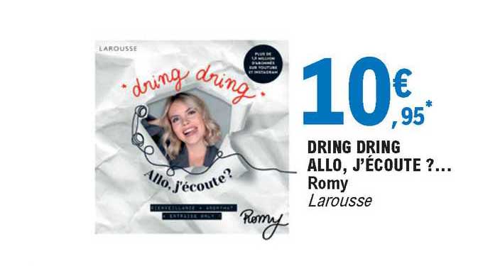 dring dring allo j'écoute ? larousse