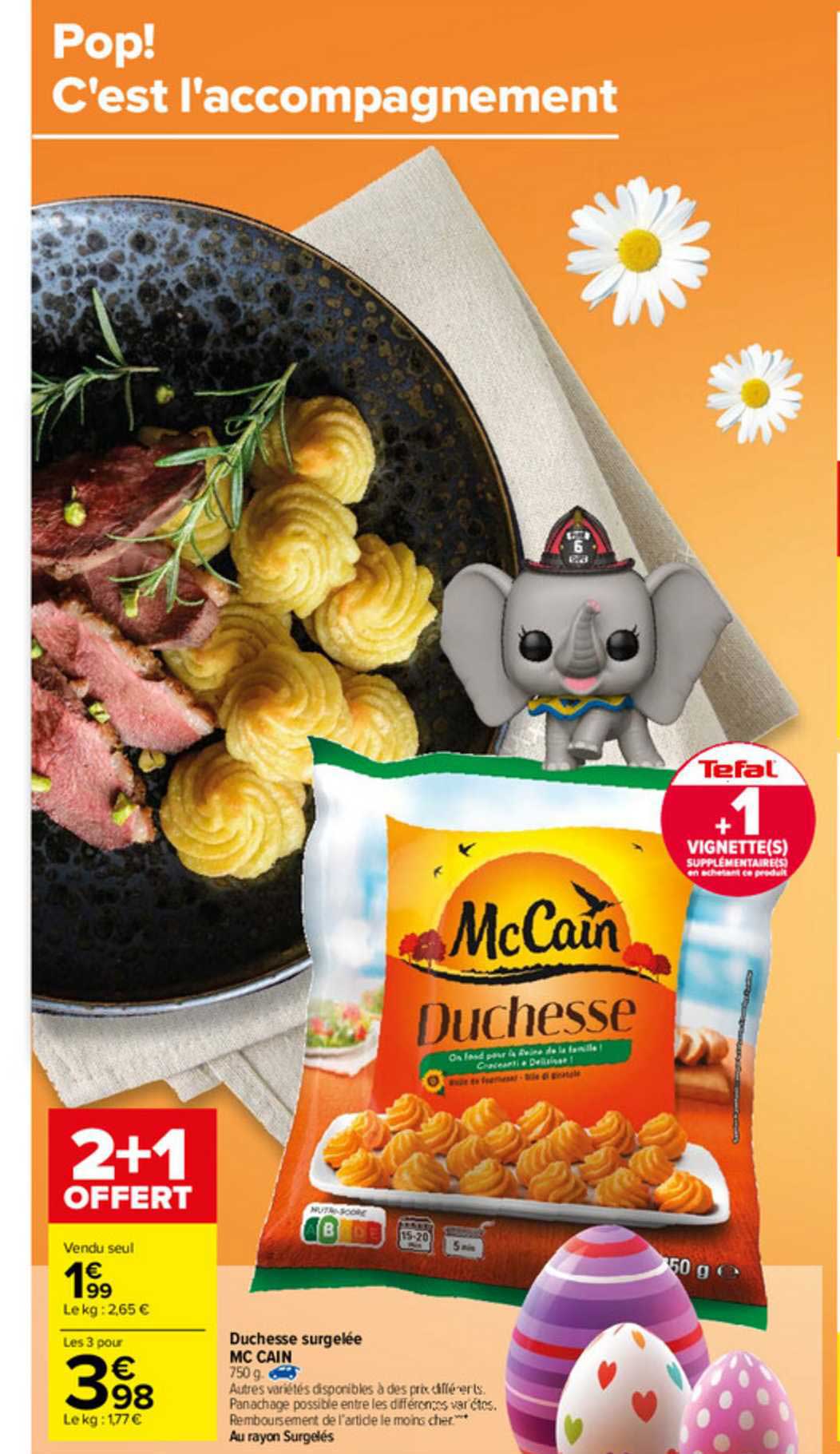 duchesse surgelée mc cain