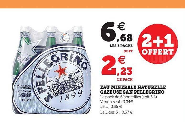 eau minérale naturelle gazeuse san pellegrino